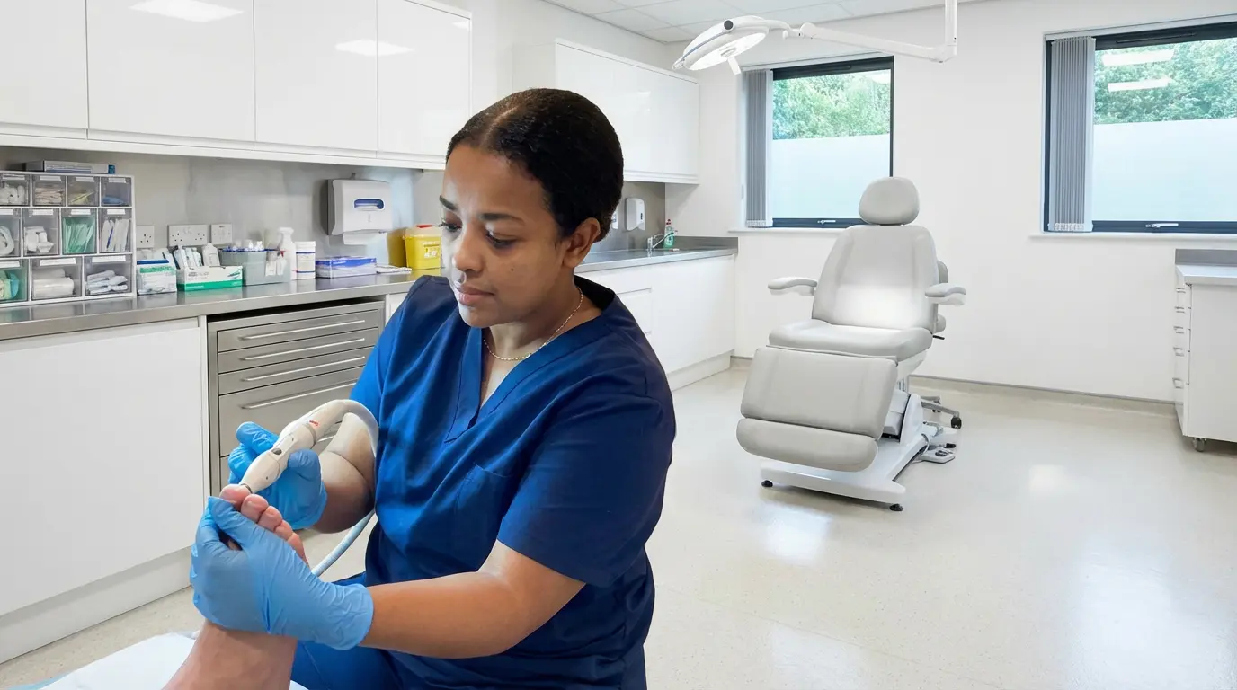 Swift verruca treatment equipment at South London Foot Clinic